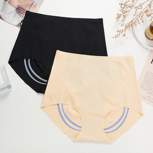 Bragas De Cintura Alta para mujer, levantador De glúteos, cuerpo De moldeador, bragas De Control, ropa interior posparto, bragas finas De seda helada De cintura alta - Product Image 3