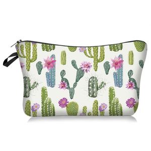 Nouvelle trousse à cosmétiques Cactus, trousse de toilette portable pour enfants, trousse de maquillage matelassée avec fermeture éclair, sac de rangement et de lavage - Product Image 4