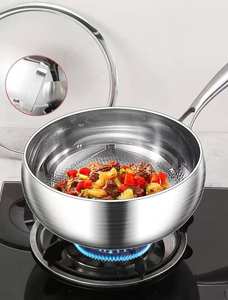 Poêle à frire antiadhésive en titane pur martelé de haute qualité Zunck 24/26/28 cm, compatible avec les cuisinières à gaz et électriques - Product Image 4