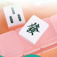 Tuiles de Mahjong en Gelée Rose, Vente Directe Usine, Tuiles de Mahjong Américaines, Divertissement de Table pour la Famille et les Cadeaux