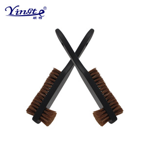 Yinste Double Sided Horsehair Brush 24.87x4x0.6cm Soft Bristles For <b>Leather</b> Shoes <b>Sneakers</b> Cleaning Care - Product Image 2