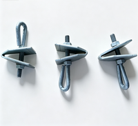 Plaque de fixation de type QJ avec crochet pour câble à fibres optiques ADSS, résistante à l'usure, pour suspension décalée, matériel de support de charge