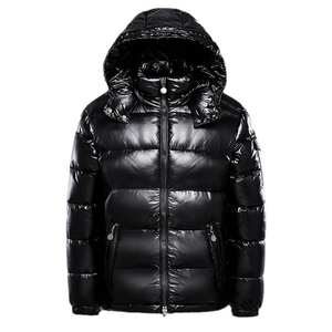 <span class=keywords><strong>Chaqueta</strong></span> de plumón <span class=keywords><strong>brillante</strong></span> para hombre, abrigo grueso con capucha de gran tamaño para hombre y <span class=keywords><strong>mujer</strong></span>, <span class=keywords><strong>chaqueta</strong></span> acolchada de color sólido - Product Image 1