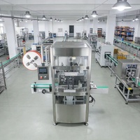 Manchon thermorétractable numérique électrique automatique haute vitesse à commande PLC pour bouteilles en acier inoxydable et plastique, moteur PVC