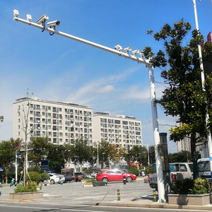 Poste de monitoreo de poste de cámara CCTV de acero galvanizado de Venta caliente <span class=keywords><strong>para</strong></span> exteriores - Product Image 1