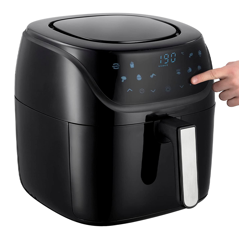 Small kitchen appliance hot sale smart wifi tuya matte black white XXL large 8L 10L 9L 6L digital electric air fryer