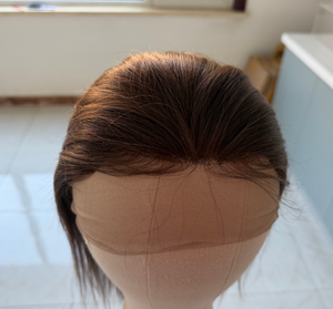 คุณภาพดีที่สุด ขนาด <span class=keywords><strong>12</strong></span> <span class=keywords><strong>นิ้ว</strong></span> ความหนาแน่น 130% ขนาด<span class=keywords><strong>กลาง</strong></span> # วิกผมสีน้ำตาล 4 สี แบบ Yaki  วิกผมแท้ 100% แบบเต็มศีรษะ - Product Image 6