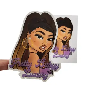 Factory Price Wholesale High Quality Custom PVC Die Cut Laminate Sticker Logo Label Printing Aesthetic Stickers Sheets