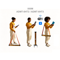 Tragbarer ADMT-8HT3 & ADMT-8HT2 Wasserfinder 100m/200m/300m/800m Wasserortungs-Goldringstab zur Lokalisierung von unterirdischer Grundwasser