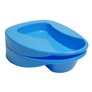 Urinoir peu profond en plastique bleu pour personnes âgées et femmes enceintes – Idéal pour les patients - Product Image 2