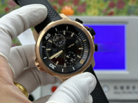 Montre mécanique automatique multifonctionnelle de luxe de haute qualité pour hommes d'affaires, style hip-hop, boîtier en or rose, chronographe, affichage de la date