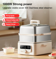 Cuiseur vapeur électrique multi-aliments intelligent Cuiseur à vapeur électrique multifonctionnel pour la maison Pot à vapeur en acier inoxydable