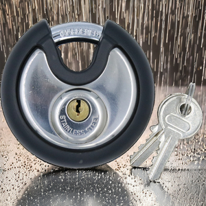 カスタマイズ可能なドア用70mm防水ゴムで覆われた特別な月のタイプ304ステンレス鋼のディスカスロック - Product Image 2