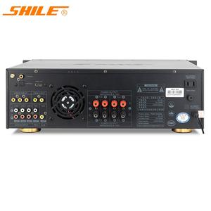 Récepteur et amplificateur de puissance SHILE AV-25 noir 2 canaux 150Wx2 prenant en charge 2 micros UHF avec sortie HDMI, entrée vidéo, <span class=keywords><strong>Wifi</strong></span>, MP5 - Product Image 3