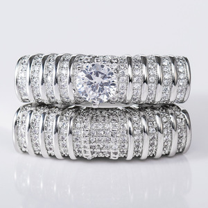 Set di Anelli di Lusso a Doppio Strato per Donne, Elegante Accessorio Traforato per Feste e Matrimoni, Idea Regalo - Product Image 5