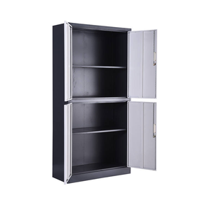 خزانة ملفات فولاذية متينة مع أرفف قابلة للتعديل وأبواب قابلة للقفل، خزانة تخزين معدنية للمنزل والمكتب والمدرسة والسوبر ماركت - Product Image 3