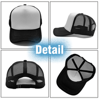 Gorras Trucker Personalizadas con Visera Curva de 5 Paneles, Lisas, Ajustadas, Unisex, Transpirables, para Verano, Casual, Exterior y Deportes, de Malla y Espuma