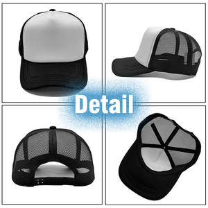 Бейсболки-тракеры с изогнутым козырьком, 5 панелей, без логотипа, унисекс, дышащие, летние, повседневные, для активного отдыха, с сеткой и пеной - Product Image 3