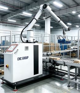 Bras de robot de palettisation à 6 axes - Système collaboratif pour la manutention et l'empilage de palettes de cartons, automatisation efficace - Product Image 2