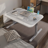 Bureau d'ordinateur portable pliable et réglable en hauteur pour étudiant paresseux, table pliante simple pour dortoir, petite table pour l'apprentissage