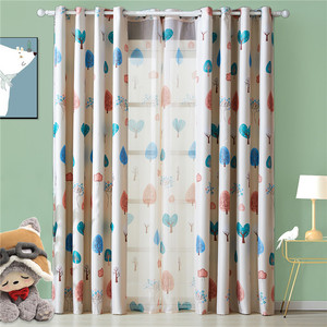 Topfinel Vendita Calda Elegante Camera Dei Bambini <span class=keywords><strong>Tende</strong></span> <span class=keywords><strong>Tende</strong></span> Oscuranti Del Fumetto Design di Albero di Finestra <span class=keywords><strong>Tende</strong></span> per la Camera Dei Bambini Del Bambino Dei Ragazzi Delle Ragazze <span class=keywords><strong>Regalo</strong></span> - Product Image 1