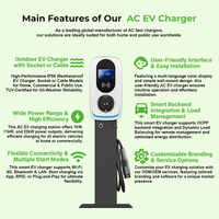 Station de recharge pour véhicules électriques de qualité fiable 7 kW Type 2, recharge rapide prise en charge, chargeur AC EV IP54 pour Model Y