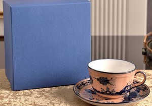 Ensemble tasse à thé et soucoupe en céramique de style italien, tasse à café en porcelaine à motifs floraux vintage, vaisselle de luxe, boîte cadeau pour la vente en gros - Product Image 5