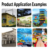 Mesin Cetak Dinding 3D Mini Portabel 30KG Vertikal dengan Printhead XP600 I1600 I3200 untuk Mural Kustom