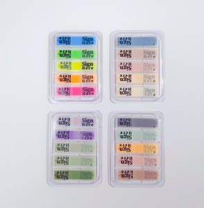 Adhesive Bright Colors Self-Stick Memo Pads Sets <b>Bookmark</b> for School Office Signature Index Customizable - Product Image 4