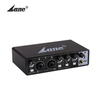 LAI22 produk penjualan terbaik profesional Desktop Usb 2 saluran Audio kartu suara Aksesori plastik portabel berkabel-1 buah CN;GUA