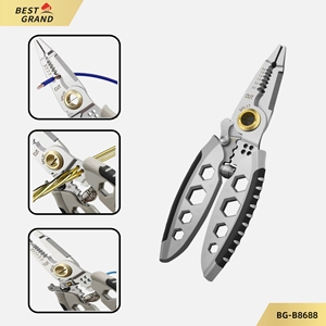 <span class=keywords><strong>Pince</strong></span> à <span class=keywords><strong>sertir</strong></span> <span class=keywords><strong>universelle</strong></span> multifonctionnelle pour le bricolage en fil d'acier Outils spéciaux pour les électriciens métriques Poignée personnalisable OEM - Product Image 5