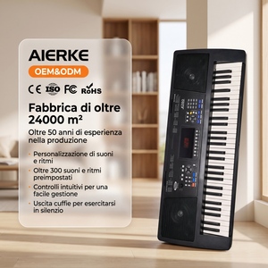 Aierke K260 61-Key Standard <strong>Organ</strong> <strong>Keyboard</strong> Electronic <strong>Organ</strong> with Iron Horn Grid Sustain Pedal USB MIDI Power Jack - Product Image 2