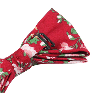 Cravatte Mens del Commercio All'ingrosso Floreale Del Legame Del Fiore Fabbricazione Pre Legato Shengzhou Cotone Bowtie - Product Image 5