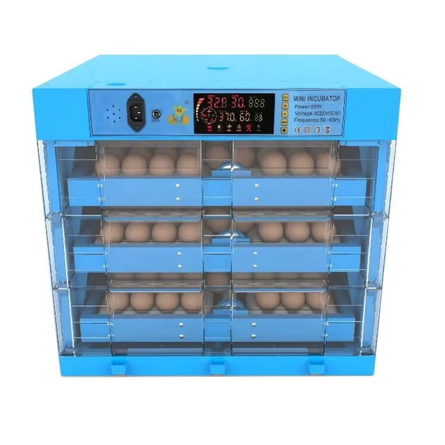 Automatic Poultry Egg Incubator DC & AC 64/128/192/256/320 Pieces Chicken Duck Goose Bird Egg Hatching Machine