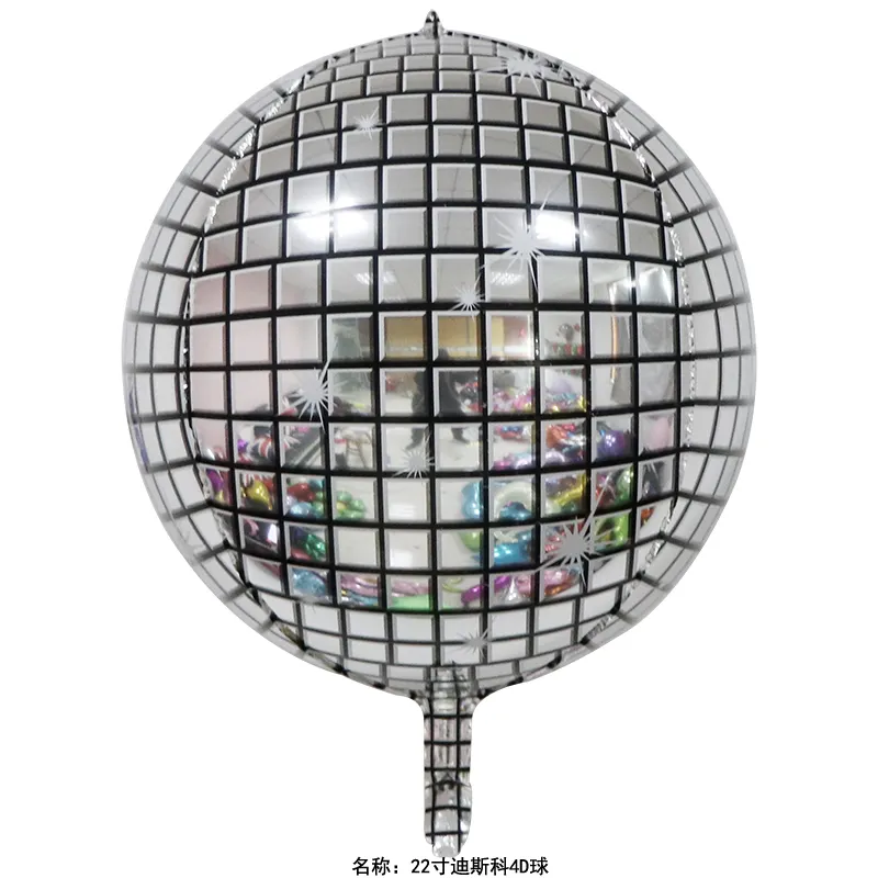 22 Inch 4d Balloon Disco Ball Balloons Decorations Disco Dance Party Supplies For Kids Birthday Adults Graduating