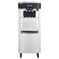 Machine à crème glacée molle VEVOR 2200W, machine à crème glacée molle verticale commerciale, 5,3 à 7,4 gallons par heure