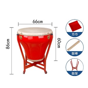 Tambor Tradicional Chino Grande para Danza Folclórica, con Florero y <span class=keywords><strong>Baquetas</strong></span> - Product Image 3