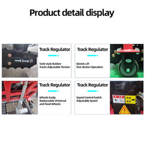 เครื่องปีนบันไดไฟฟ้าแบบตีนตะขาบพับได้รถเข็นแบบเข็น - Product Image 3