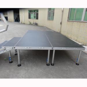 Plataforma de Escenario Portátil para Eventos al Aire Libre, de Fácil Montaje, Altura Ajustable, Superficie Antideslizante, Certificada y Segura, de Aluminio, para Bodas - Product Image 1