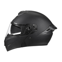 Casque de moto modulable rabattable BYB/RNG M-Black BY-F108 en ABS de haute qualité