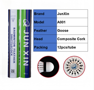 Volano da <span class=keywords><strong>Badminton</strong></span> Professionale Junxin A001 Classe A in Piume d'Oca Naturali, Ecologico e Durevole, <span class=keywords><strong>per</strong></span> Allenamento Avanzato - Product Image 5
