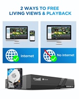 8-Kanal-NVR-CCTV-Kamerasystem, 8x 5MP IP-Bullet-PoE-Kamera IP67 mit Personen- und Fahrzeugerkennung, 2-Wege-Audio, Vollfarb-Nachtsicht