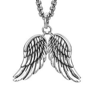 Joyería de cremación de Plata de Ley 925, collar de urna de corazón y ala de Ángel Chapado en rodio con circón, estilo de moda para regalo de cenizas - Product Image 4