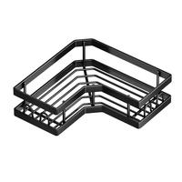 Ensemble d'accessoires de salle de bain sans perçage, étagère d'angle murale, panier de douche, rangement trois ou cinq pièces pour salles de bain
