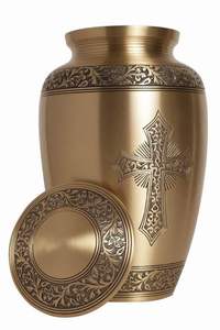 Urnas de cremación de metal altamente duraderas para cenizas humanas Urna de metal funeraria disponible a un precio asequible de la India - Product Image 6