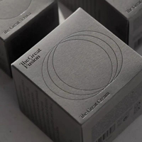 Boîte Cosmétique Personnalisable Impression Couleurs Embossage, Emballage Cadeau en Carton Blanc