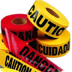 Cinta de Seguridad Amarilla No Adhesiva con Impresión Negra en Negrita para Zonas Peligrosas - Product Image 6