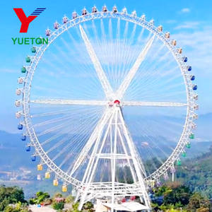 Grande Roue de Ferris de 88 m à <span class=keywords><strong>Prix</strong></span> <span class=keywords><strong>d</strong></span>'Usine, Personnalisable avec Éclairage, Manège Populaire pour Parc <span class=keywords><strong>d</strong></span>'Attractions, Roue de Ferris à Vendre - Product Image 1