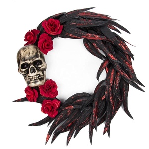 <span class=keywords><strong>Couronne</strong></span> <span class=keywords><strong>de</strong></span> fleurs artificielles <span class=keywords><strong>personnalisée</strong></span>, féerique, décoration pour mariage, noël ou automne - Product Image 6