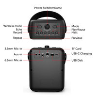 Toplu Taşınabilir Dijital Ses Yükseltici USB-C Şarjlı Ses Ekipmanı/amfiler/hoparlör Bluetooth MP3 Çalar Tek Tıkla Kayıt